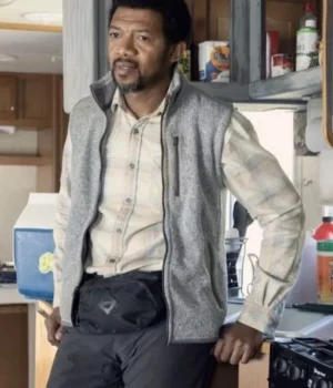  	The Walking Dead S10 Franklin Grey Wool Vest