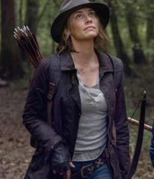 	The Walking Dead S10 Lauren Cohan Brown Cotton Jacket