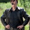  	The Walking Dead The Governor Black Leather Jacket
