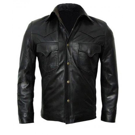 The Walking Dead The Governor Black Leather Jacket The Walking Dead The Governor Black Leather Jacket