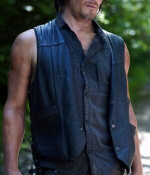  	Daryl Dixon The Walking Dead Wings Leather Vest