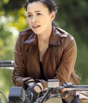  	The Walking Dead Rosita Espinosa Biker Jacket