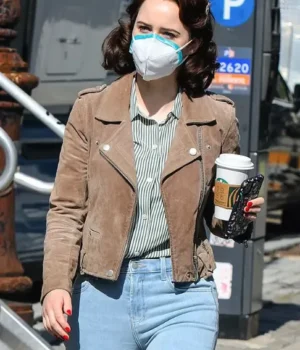  	The Marvelous Mrs. Miriam Maisel S04 Brown Biker Jacket
