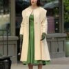  	The Marvelous Mrs. Maisel Mariam Maisel Beige Long Coat