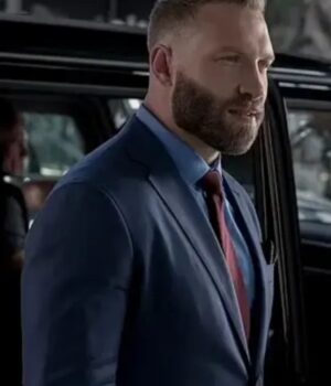  	The Terminal List Steve Horn Blue Suiting Blazer