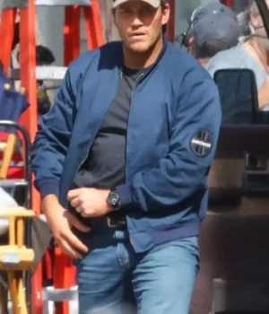  	The Terminal List Chris Pratt Blue Cotton Jacket