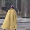  	Leslie Bibb Cape Jupiter’s Legacy Yellow Coat