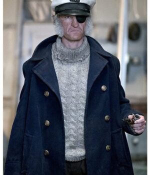  	A Series of Unfortunate Events Neil Patrick Blue Wool Trench Coat