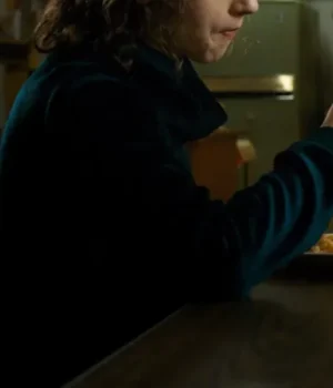  	Nancy Wheeler Stranger Things Blue Bondi Velvet Jacket