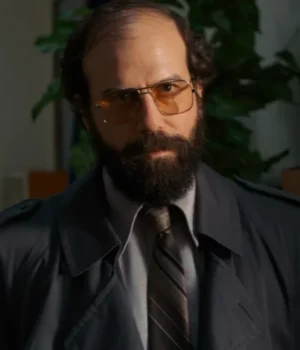  	Murray Bauman Stranger Things Black Cotton Coat