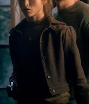  	Stranger Things Nancy Wheeler Plaid Wool Cropped Jacket