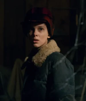  	Stranger Things Eleven Fur Collar Puffer Cotton Jacket