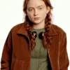  	Sadie Sink Stranger Things Max Mayfield Brown Cord Jacket
