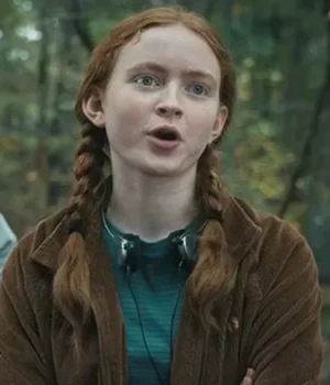  	Stranger Things Max Mayfield Brown Corduroy Jacket