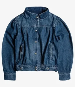  	Stranger Things Natalia Dyer Blue Denim Jacket