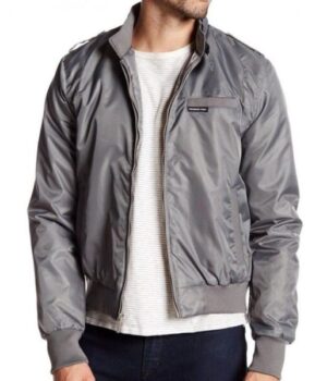  	Steve Harrington Stranger Things Satin Zip Up Bomber Jacket