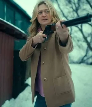  	Marin Ireland Umbrella Academy Brown Wool Coat