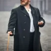  	Peaky Blinders Alfie Solomons Black Wool Trench Coat
