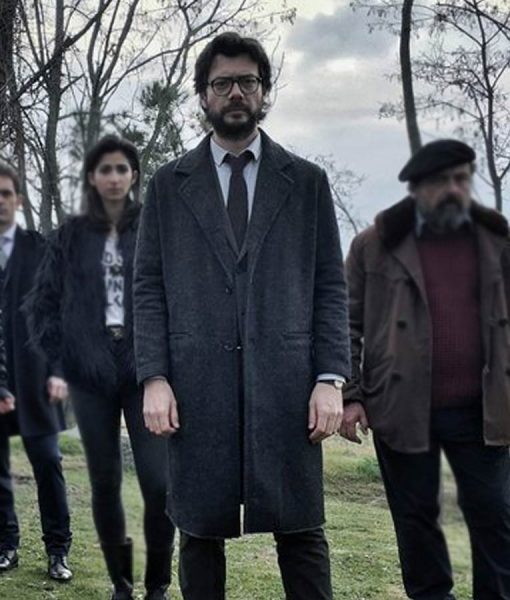 Money Heist El Profesor Wool Blend Trench Coat Money Heist El Profesor Wool Blend Trench Coat