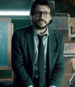  	Money Heist El Profesor Suiting Fabric Blazer