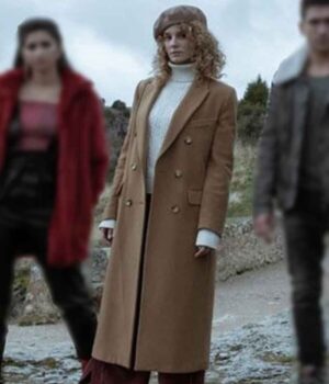  	Money Heist Mónica Gaztambide Brown Coat