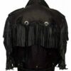  	Money Heist Nairobi Black Fringe Jacket