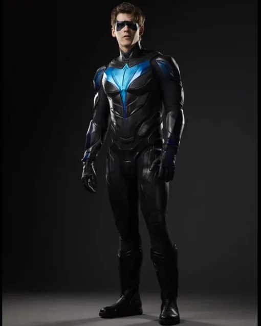 Brenton Thwaites Titans Nightwing Leather Costume Jacket Brenton Thwaites Titans Nightwing Leather Costume Jacket