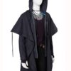  	Titans Teagan Croft Black Cotton Hooded Long Coat