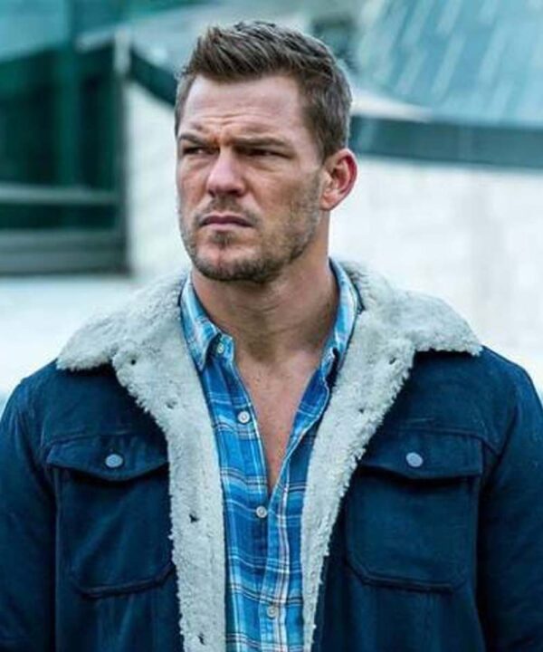 Titans S03 Hank Hall Blue Fur Collar Trucker Jacket Titans S03 Hank Hall Blue Fur Collar Trucker Jacket