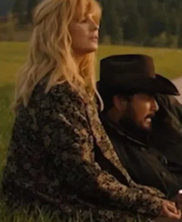 Yellowstone S05 Beth Dutton Wool Floral Coat Yellowstone S05 Beth Dutton Wool Floral Coat