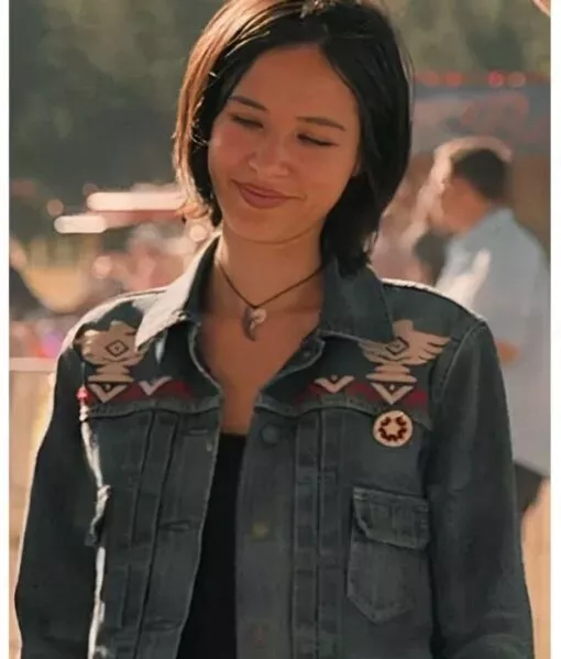 Kelsey Asbille Yellowstone S05 Denim Blue Jacket Kelsey Asbille Yellowstone S05 Denim Blue Jacket