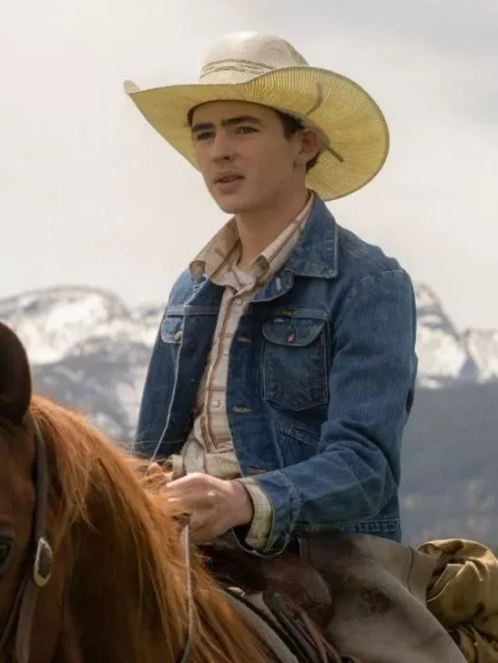 Finn Little Yellowstone S05 Denim Blue Jacket Finn Little Yellowstone S05 Denim Blue Jacket