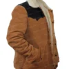  	Luke Grimes Yellowstone S05 Brown Suede Leather Jacket