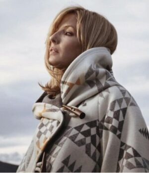  	Yellowstone Beth Dutton White Cloak Coat