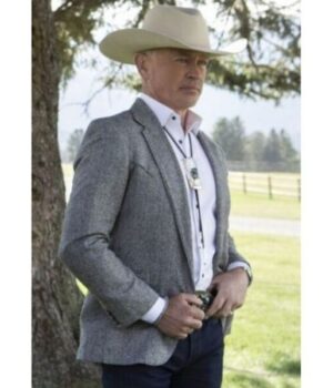  	Yellowstone S04 Malcolm Beck Grey Blazer