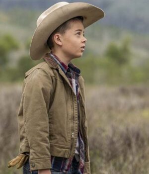  	Yellowstone S03 Tate Dutton Brown Cotton Jacket