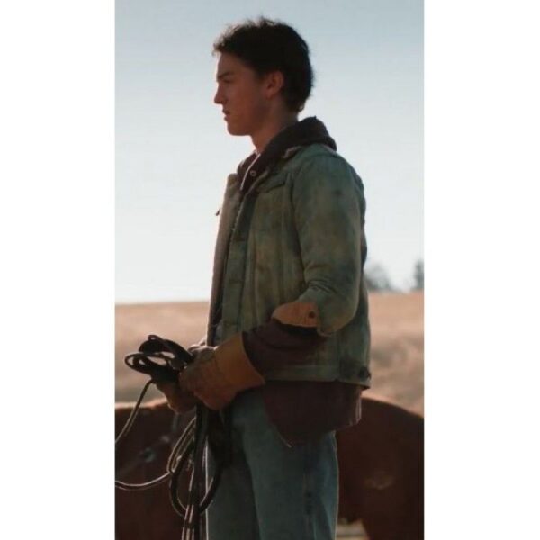 Yellowstone Young Rip Wheeler Denim Trucker Jacket Yellowstone Young Rip Wheeler Denim Trucker Jacket