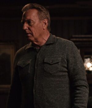  	Yellowstone John Dutton S04 Grey Cardigan