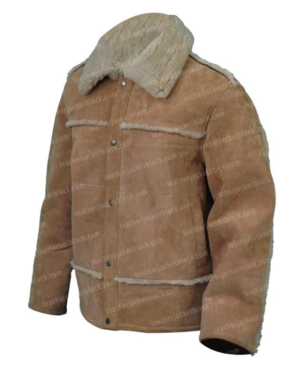 Yellowstone S04 Walker Shearling Fur Suede Leather Jacket Yellowstone S04 Walker Shearling Fur Suede Leather Jacket