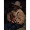 Yellowstone S04 Walker Shearling Fur Suede Leather Jacket Yellowstone S04 Walker Shearling Fur Suede Leather Jacket