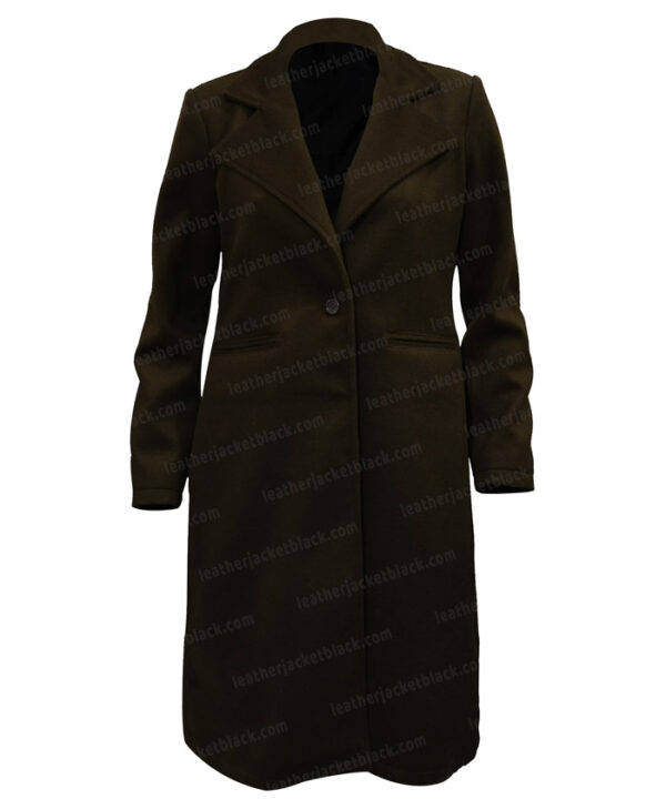 Yellowstone S04 Beth Dutton Wool Green Long Coat Yellowstone S04 Beth Dutton Wool Green Long Coat