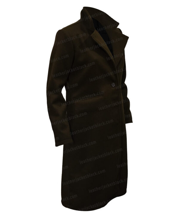 Yellowstone S04 Beth Dutton Wool Green Long Coat Yellowstone S04 Beth Dutton Wool Green Long Coat