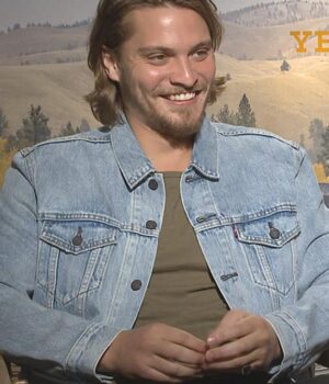  	Yellowstone Kayce Dutton Blue Denim Trucker Jacket