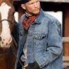  	Yellowstone Jimmy Hurdstrom Blue Denim Trucker Jacket