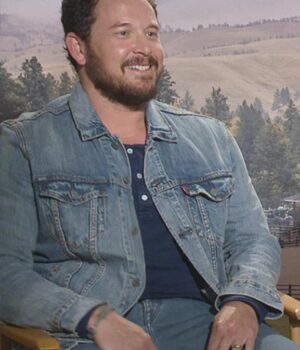  	Yellowstone Cole Hauser Blue Denim Trucker Jacket