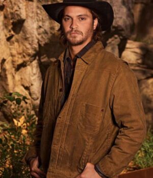  	Yellowstone Kayce Dutton Brown Waxed Jacket