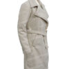  	Yellowstone Kelly Reilly Off White Wool-Blend Coat