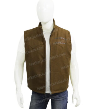  	Yellowstone Season 3 Kevin Costner Beige Wool Vest