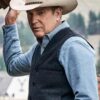  	Yellowstone Kevin Costner Grey Wool-Blend Vest