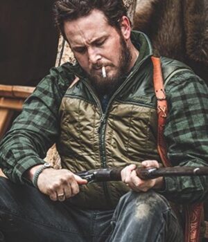  	Yellowstone Cole Hauser Green and Beige Parachute Vest